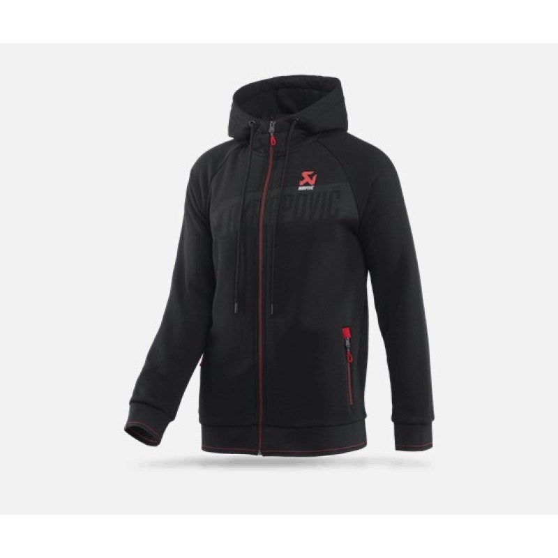 Akrapovic Mens Corpo Zip Hoodie Black – Large