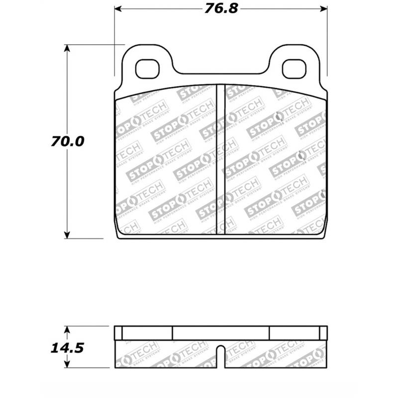 StopTech Performance 75-95 Alfa Romeo 2000 Spider/Graduate/Veloce Front Brake Pads
