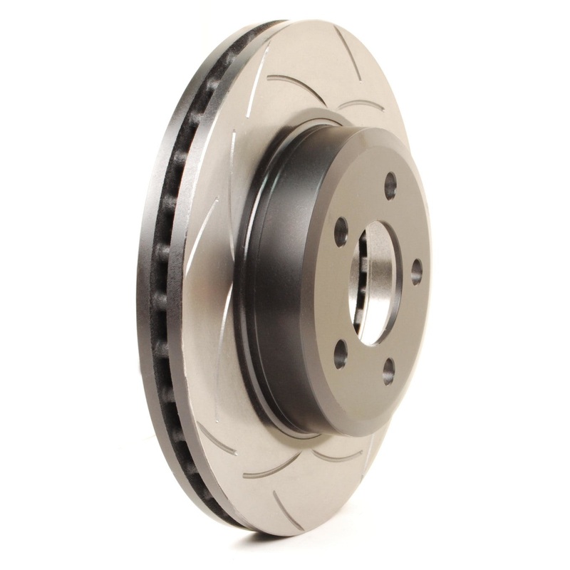 DBA 01-07 Subaru WRX STI 10 Hole Rear Street Series T2 Slotted Rotor