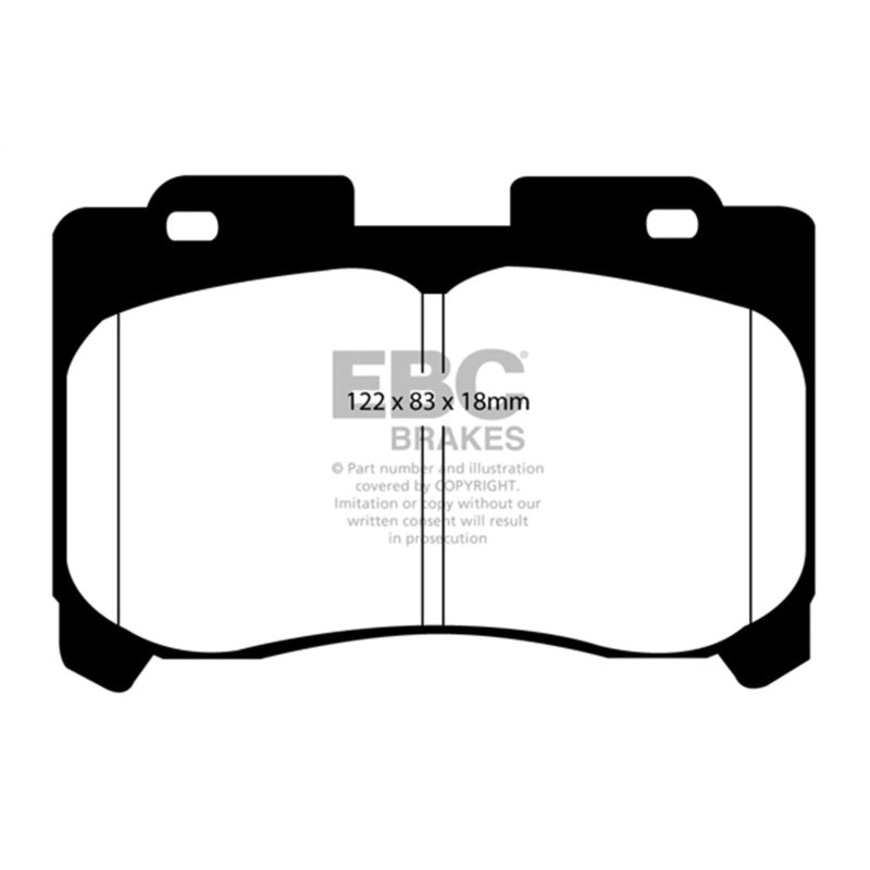 EBC 93-98 Toyota Supra 3.0 Twin Turbo Yellowstuff Front Brake Pads