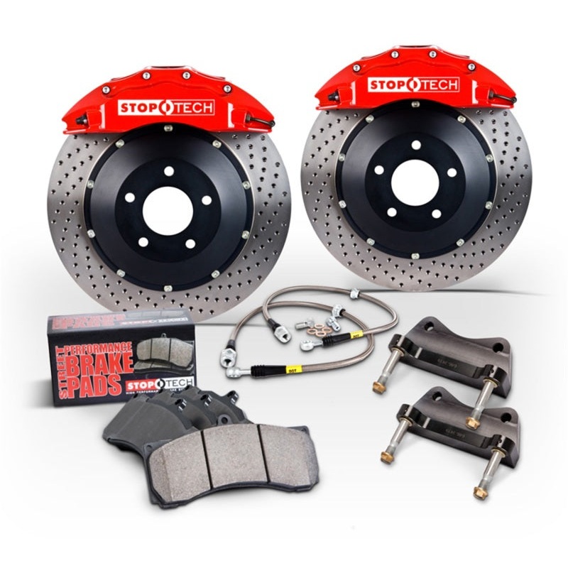 StopTech BMW 13 328i/335i / 14-15 435i Front BBK w/Black ST60 Calipers Drilled 380X32mm Rotors