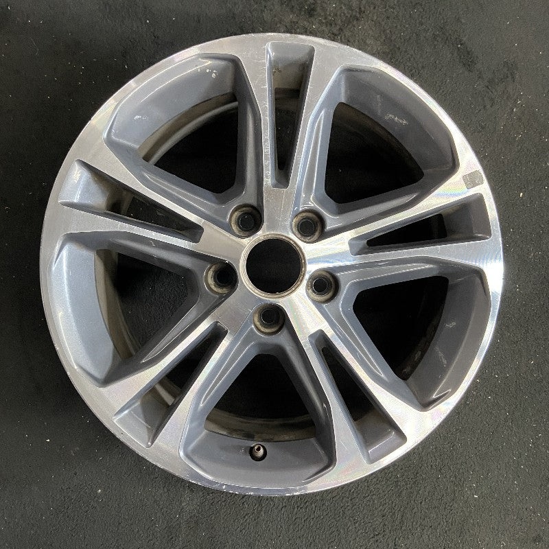 17″ MUSTANG 13 17×7 aluminum 5 split spoke TPMS machined edges inlay machined cap surround Original OEM Wheel Rim