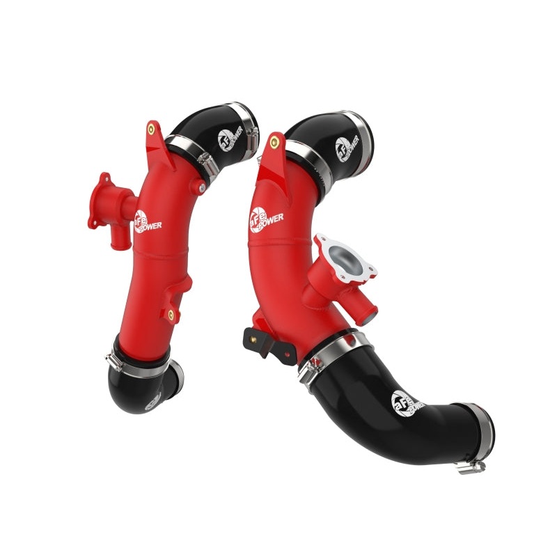 aFe 23-24 Toyota Sequoia V6-3.4L Hybrid BladeRunner 2.5in Aluminum Hot Charge Pipe – Red