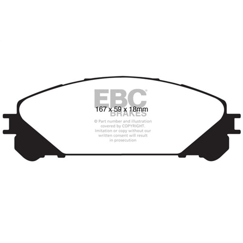 EBC 10+ Lexus RX350 3.5 (Japan) Greenstuff Front Brake Pads