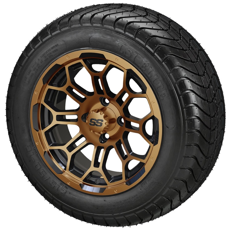 LSI 12″ Hercules Black & Bronze Wheel and Low Profile Tire Combo