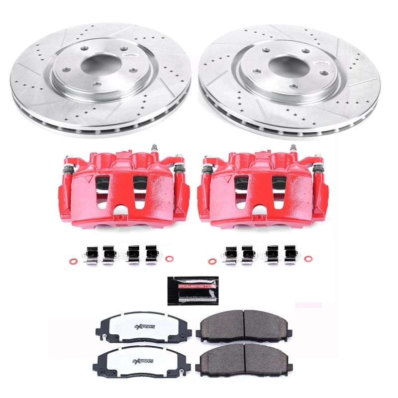 PowerStop Power Stop 12-14 Volkswagen Routan Front Z36 Truck & Tow Kit w/Cals