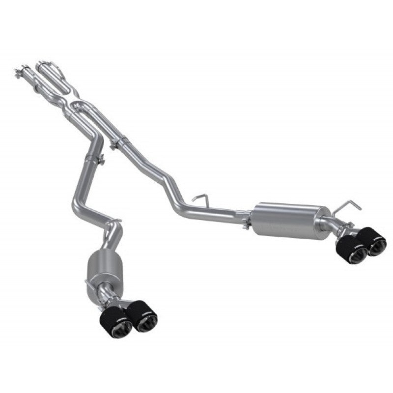 MBRP 20-23 Ford Explorer ST 3.0L Ecoboost SS 2.5in Dual Rear Exit w/ Carbon Fiber Quad Tips – T304