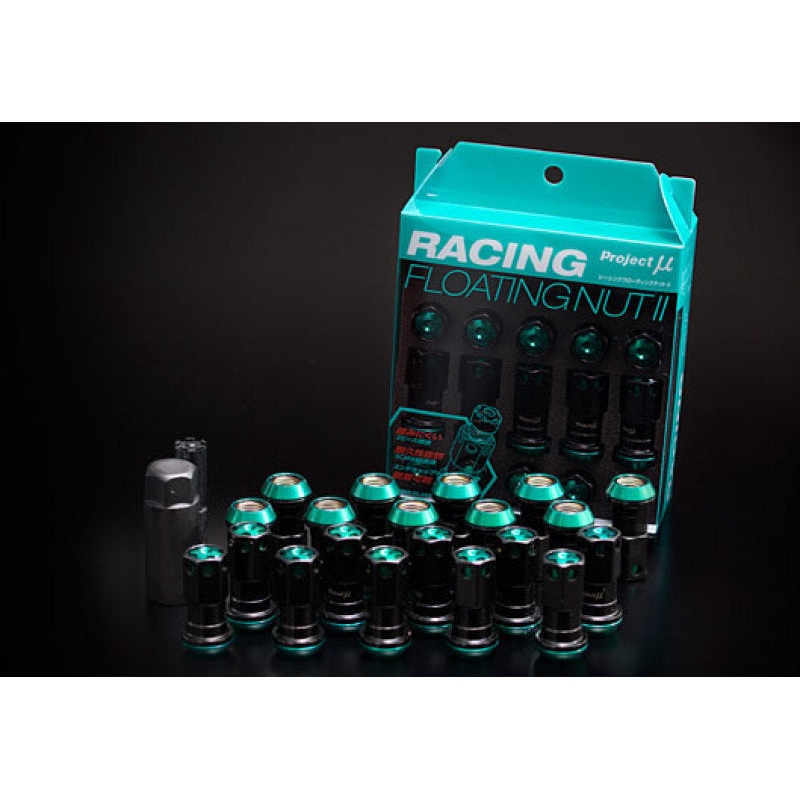 Project Mu Racing Floating Lug Nut II M12 x 1.5 – Black