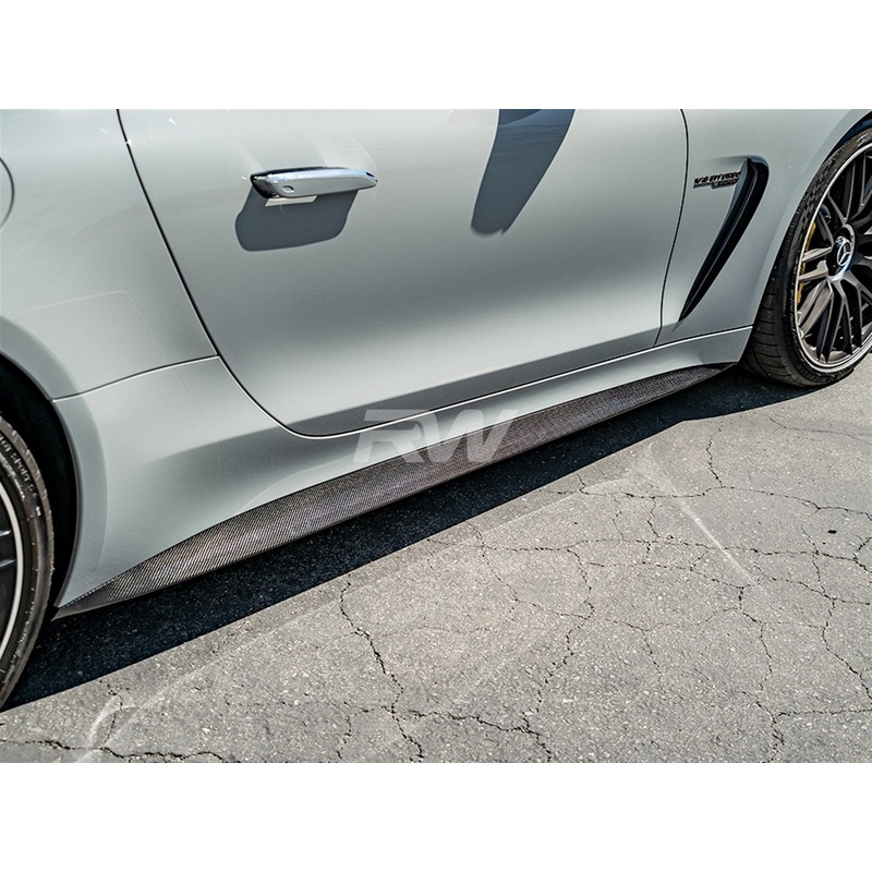 RW Carbon RWS Carbon Fiber Side Skirts – Mercedes / C192 / GT55 / GT63