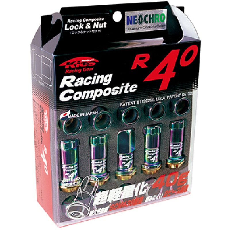 Project Kics R40 Lug Nuts Neochrome 12×1.50 (20)