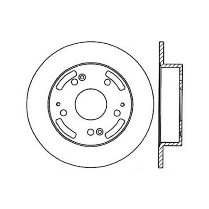 StopTech 97-01 Integra Type R/02-06 RSX/RSX Type S / 98-02 Honda Accord Drilled Right Rear Rotor
