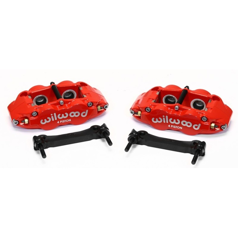 Wilwood Narrow Superlite 4R Rear Caliper & Bracket Kit – Red 97-13 C5/C6 Corvette w/ OEM Rotors