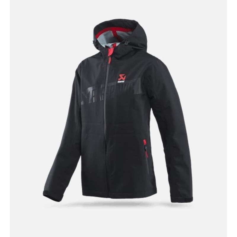 Akrapovic Mens Corpo Rain Jacket Black – M