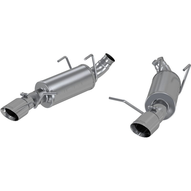 MBRP 3-Inch Street Dual Exit Axle-Back Exhaust w/ Stainless Steel Tips | 2011 – 2014 Ford Mustang V6 (S7227AL)