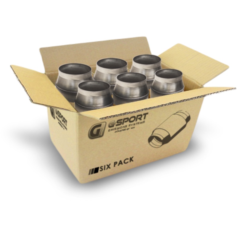 GESI G-Sport 400 CPSI GEN 2 EPA Compliant 4.0in Inlet/Outlet Catalytic Converter  – 6pk (685240)