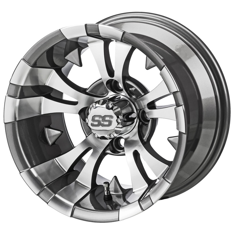 LSI 12″ Warlock Gun Metal Gray & Machined Wheel