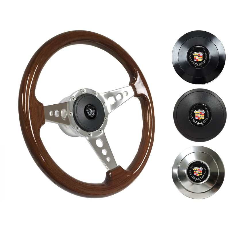 1969-89 Cadillac Steering Wheel Kit | Mahogany Wood | ST3076