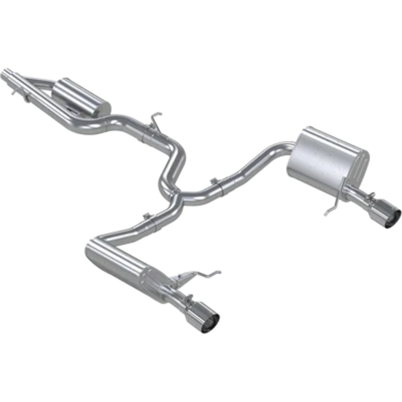 MBRP Stainless Steel 3″ Cat-Back – 2.5″ Dual Split Exit | 2017-2019 VW Golf Sportwagen / Alltrack (S4618)