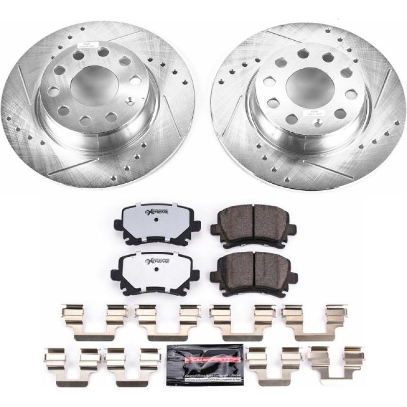 PowerStop Power Stop 2013 Audi A3 Quattro Rear Z26 Street Warrior Brake Kit