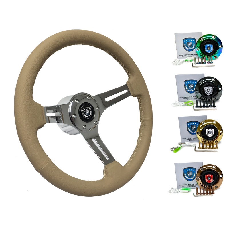 2004-13 BMW 3-Series Steering Wheel Kit | Tan Leather | ST3012TAN