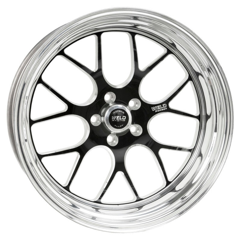 Weld S77 20×15 / 5×4.75 BP / 5.3in. BS Black Wheel (High Pad) – Non-Beadlock