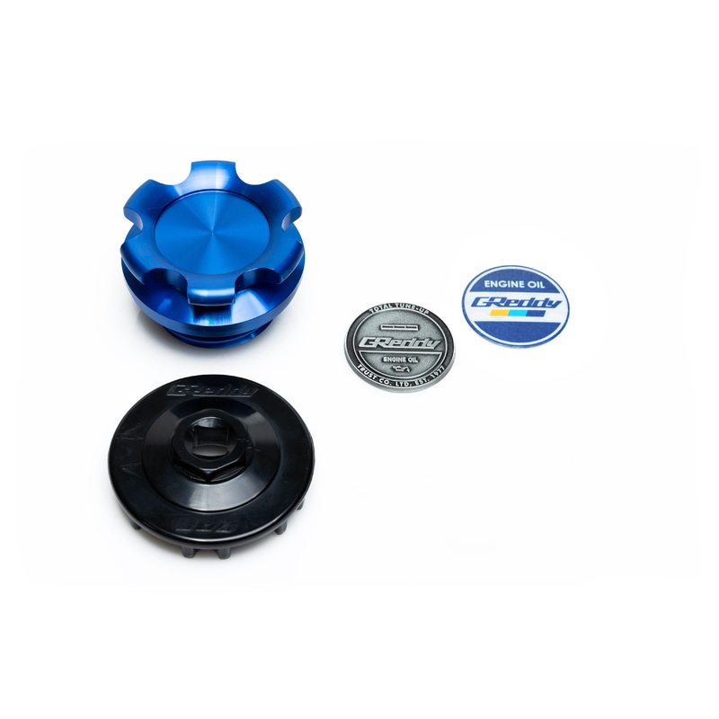 GReddy Type-B Oil Filler Cap M35-P4.0 – Blue | Multiple Mazda Fitments (13901503)