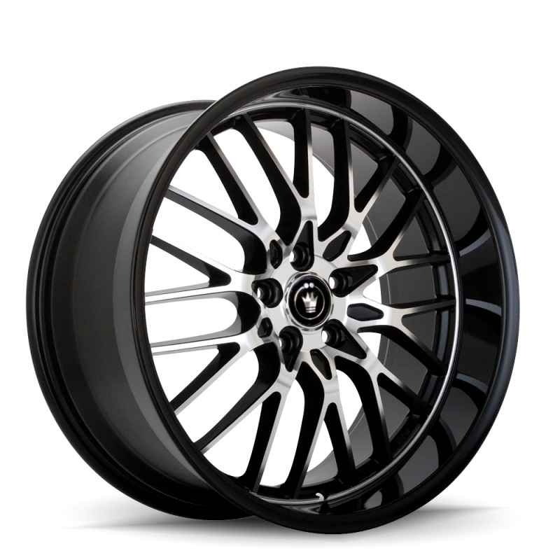 Konig Lace 17×8 5×112 ET35 Black/Machine Spoke