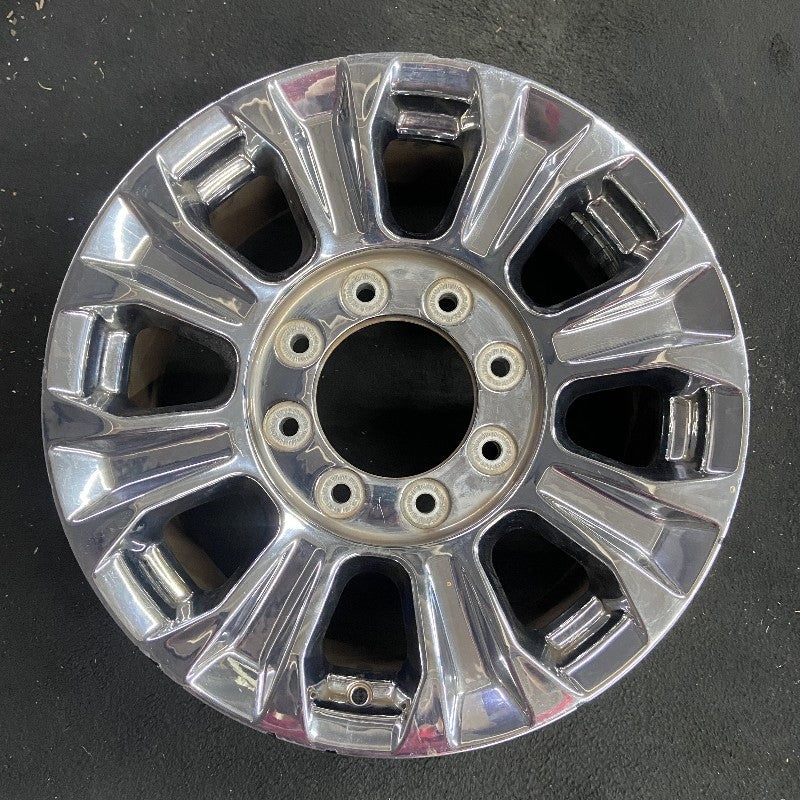 18″ FORD F250SD PICKUP 17 18×8 TPMS aluminum 8 spoke chrome indented spokes Original OEM Wheel Rim