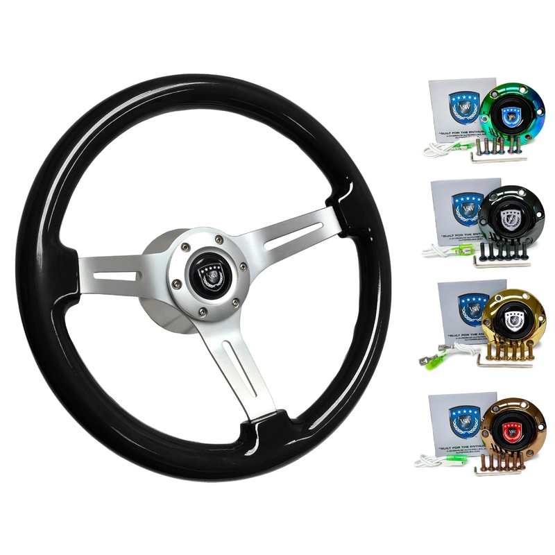 1984-90 BMW 325i Steering Wheel Kit | Black Ash Wood | ST3074
