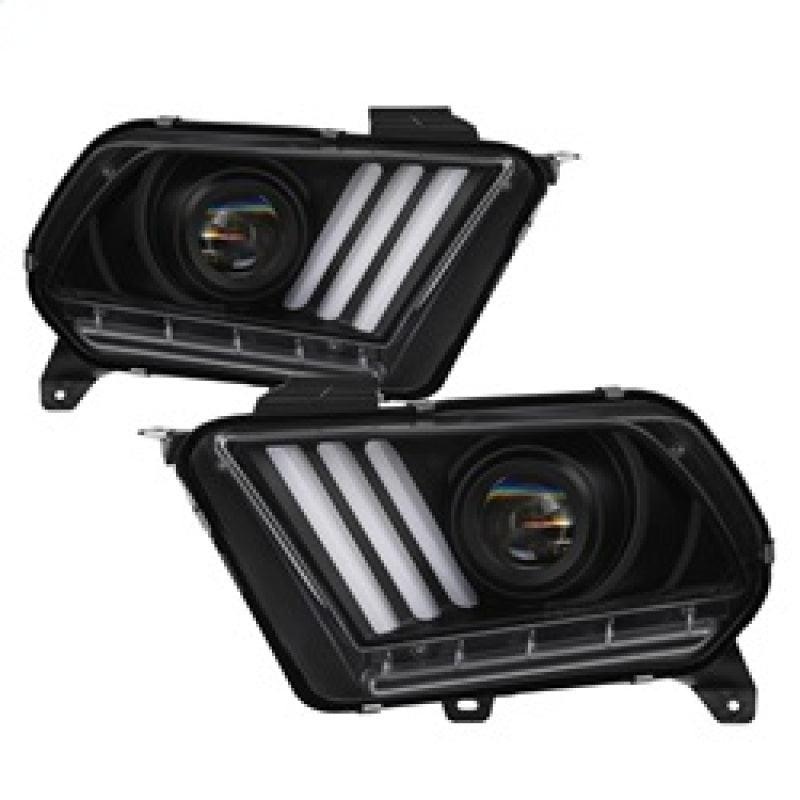 Spyder Ford Mustang 10-13 Projector Headlights – HID Model Only – Black PRO-YD-FM2010V2-HID-BK