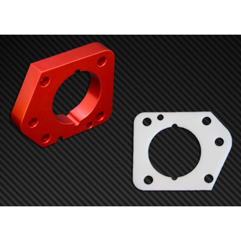 Torque Solution Throttle Body Spacer (Red): Honda Civic LX/EX/DX 2006-2011
