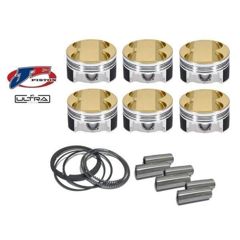 JE Ultra Series Forged Pistons Mitsubishi Evo 4 5 6 7 8 9 4G63T 100mm Stroker 85.5mm +0.5mm -13.2cc 10.0:1