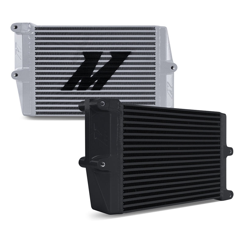 Mishimoto Heavy-Duty Oil Cooler – 10in. Opposite-Side Outlets – Black