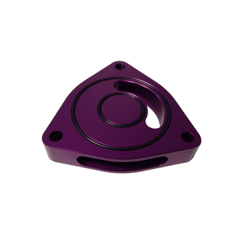 Torque Solution Blow Off BOV Sound Plate (Purple): Dodge Caliber SRT-4 08-09