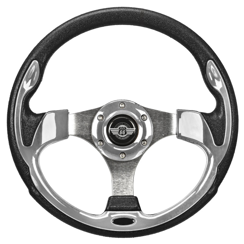 12.5″ Chrome Steering Wheel for EZGo