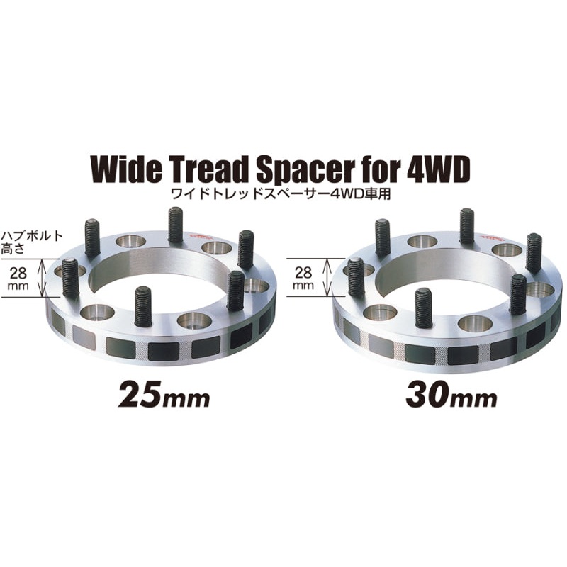 Project Kics 30mm Thick 12×1.25 6-139.7 4WD Wide Tread Spacers