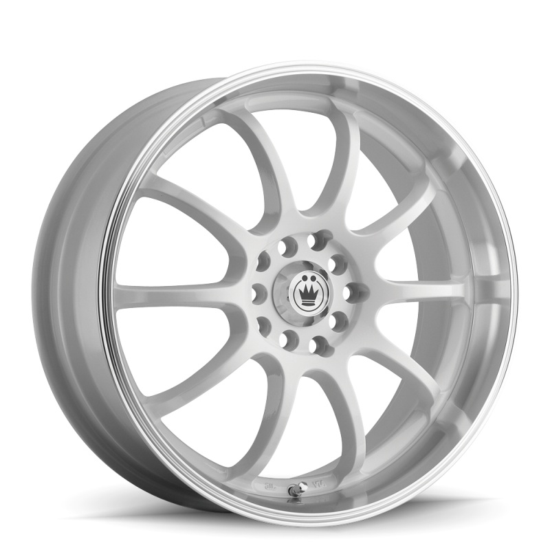 Konig Lightning 16×7 8×100/114.3 ET40 White/Machine Lip