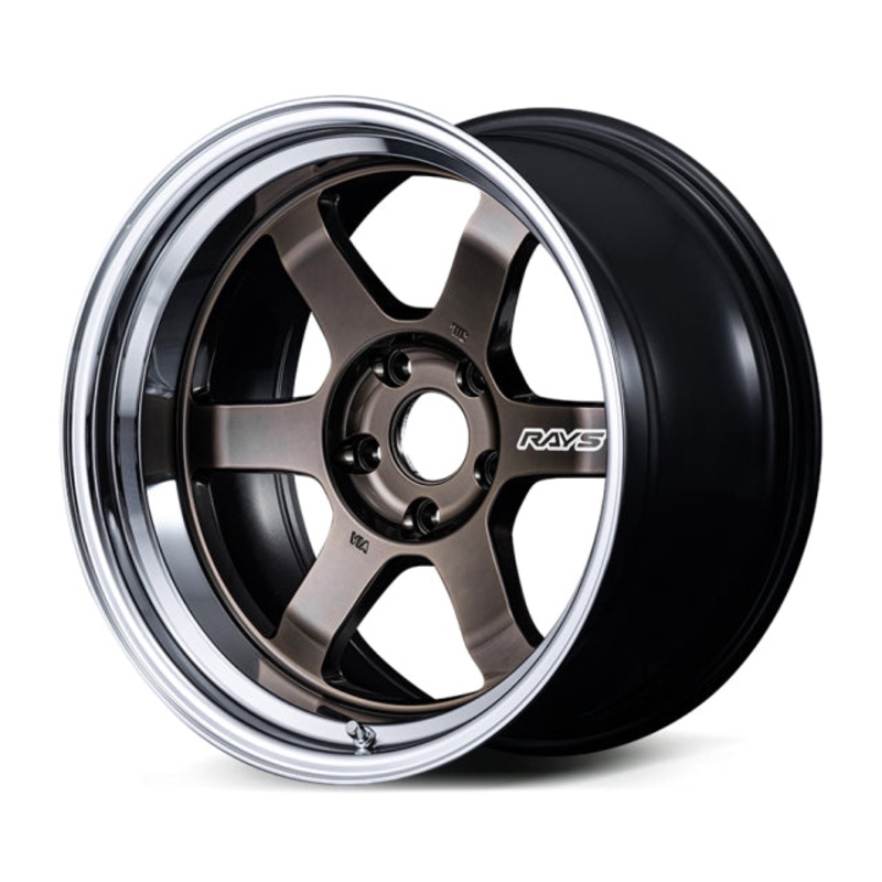 Volk Racing TE37V spec-SR Wheel  – 17×8.5 +30 | 5×114.3 | Shining Bronze Metal w/ FDMC Rim