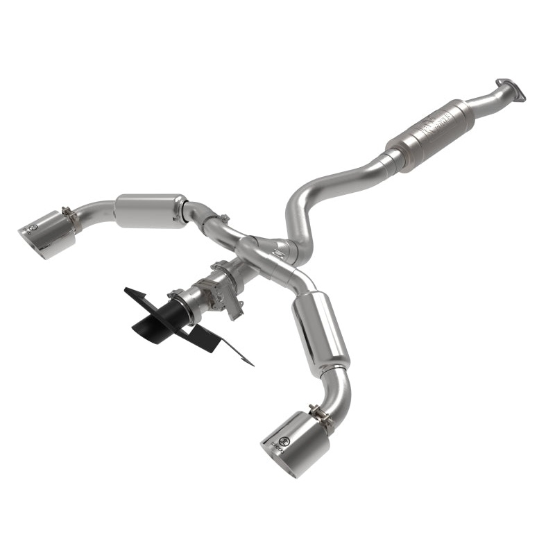 aFe 23-24 Toyota GR Corolla L3 1.6L | t Gemini XV 3in to 2-1/2in Cat Back Exhaust w/ Polished Tips
