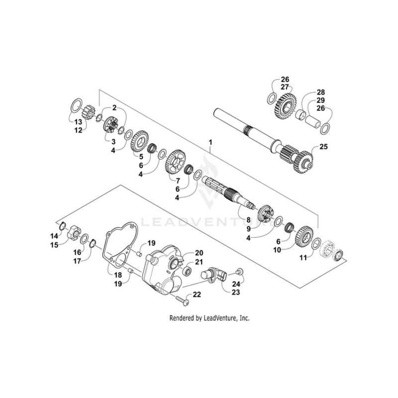 Washer,Thrust, Secondary Transmission By Arctic Cat