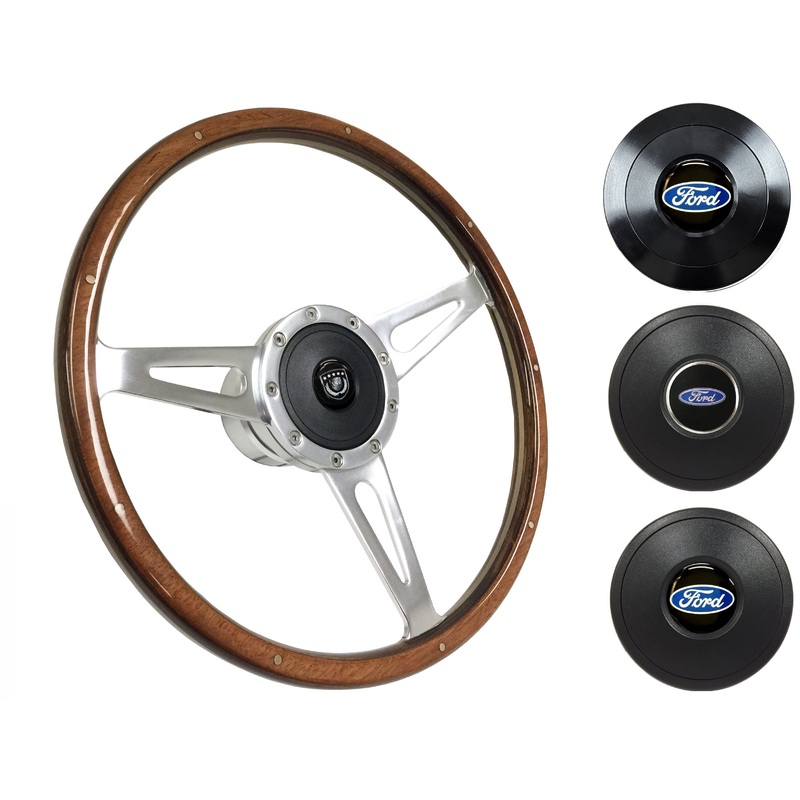 1967-69 Ford Galaxie Steering Wheel Kit | Deluxe Walnut Wood | ST3053