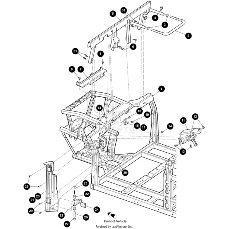 Door Hinge Mount Left Black-Weld by Arctic Cat