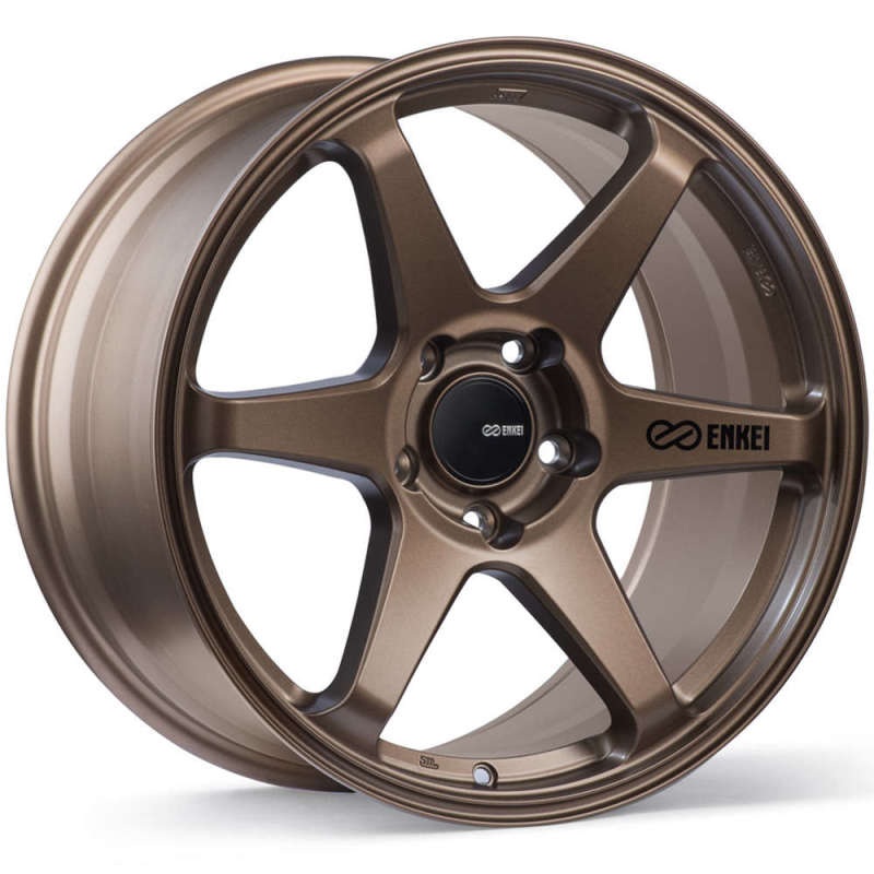 Enkei T6R 18×8 45mm Offset 5×100 Bolt Pattern 72.6 Bore Matte Bronze Wheel
