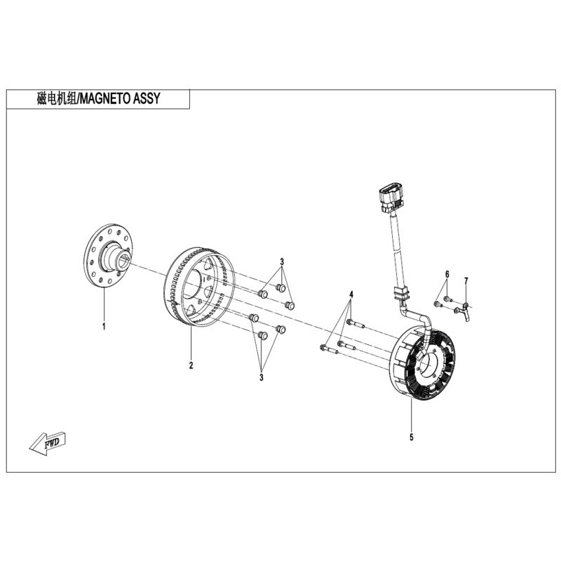 Magneto Stator by CF Moto