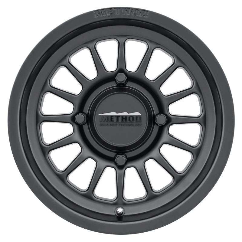 Method MR411 Bead Grip 15×7 / 4+3/13mm Offset / 4×156 / 132mm CB Matte Black Wheel