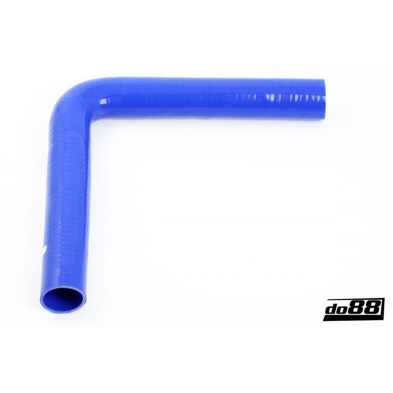 Silicone Hose Blue 90 degree long leg 2,25” (57mm)