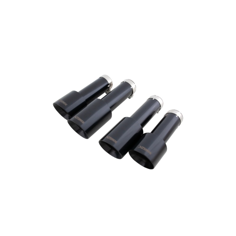 XForce Black Tips For XForce Exhaust – Audi 8V S3 Sedan