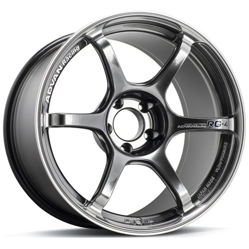 Advan RG-4 Wheel – 18×9.5 +45 | 5×120 | Racing Hyper Black & Ring