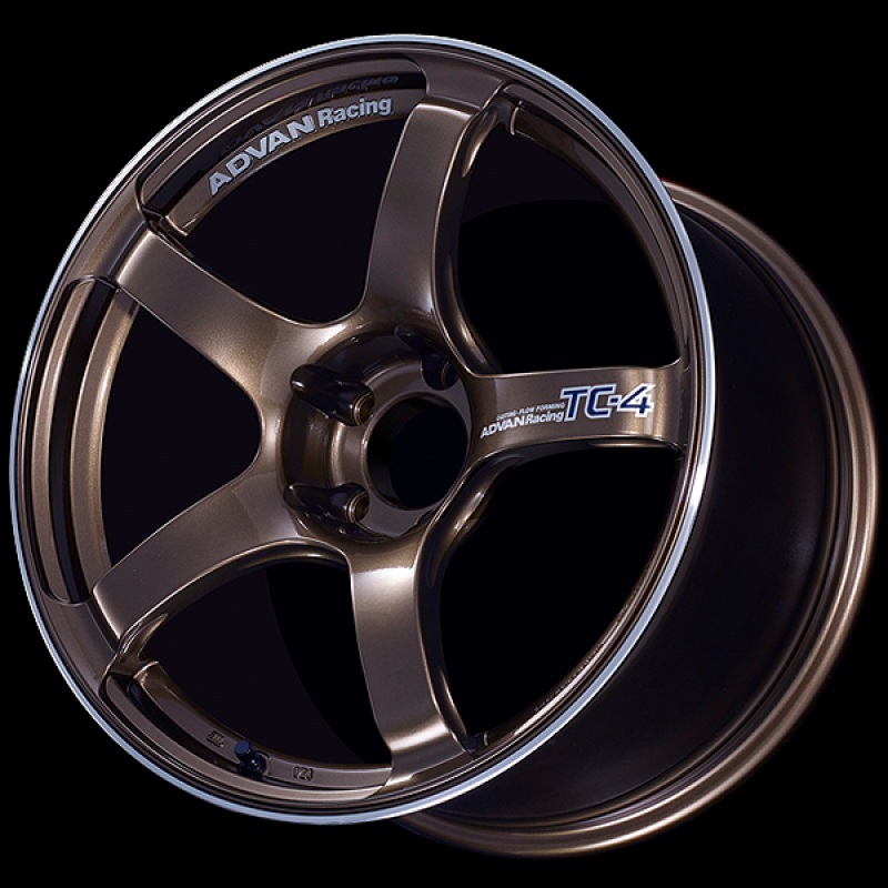 Advan TC4 18×8.5 +45 5-100 Racing Umber Bronze & Ring Wheel
