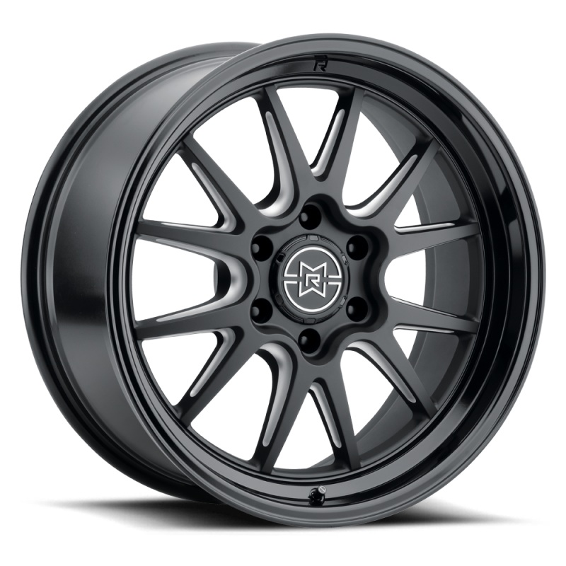 Method Raised MR802 20×12 / 6×135 BP / -40mm Offset / 87mm Bore – Double Black Milled Wheel